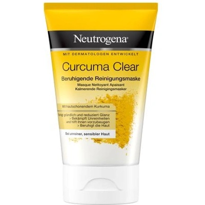Neutrogena Curcuma Clear Cleansing Mask почистваща и успокояваща маска за чувствителна кожа с акне 50 ml унисекс