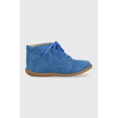 Pom D'api Детски половинки обувки от велур Pom D'api в синьо (O1AFAS0407.24.25)