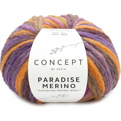 PARADISE MERINO Katia Farby PARADISE MERINO: 504 ružová-oranžová-fialová-okrová