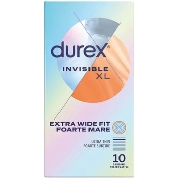 Durex 10 бр. Екстра Тънки Durex Invisible XL 60 mm