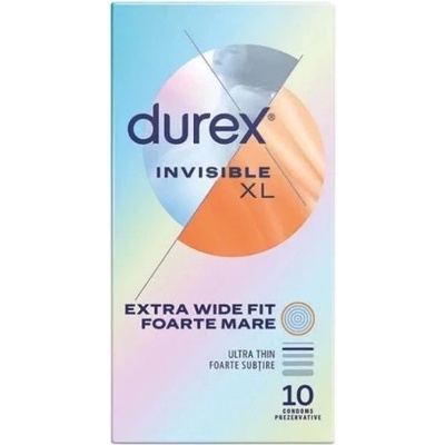 Durex 10 бр. Екстра Тънки Durex Invisible XL 60 mm