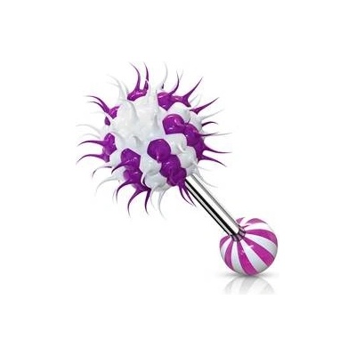 Šperky4U piercing do jazyka silikonový střapec PJ01196-AW