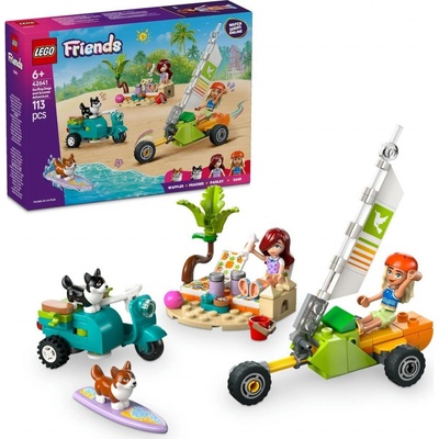 LEGO® Friends 42641 Dobrodružství se surfujícími psy a skútrem – Zbozi.Blesk.cz
