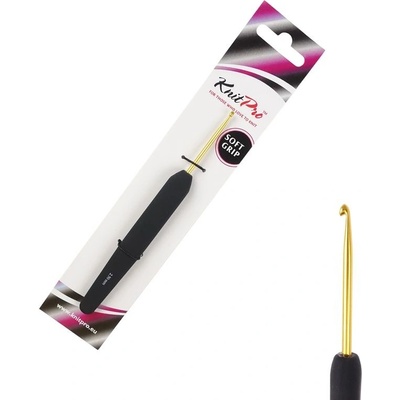 KnitPro Aluminium zlatý hliníkový háček s rukojetí 2,5mm