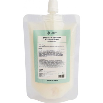 Lobey Šampon na normální a barvené vlasy 200 ml + 20 ml náhradní náplň