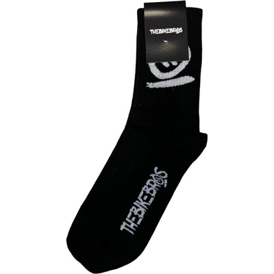 Thebikebros ponožky BIG HEAD Light Socks černo bílá