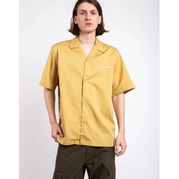 Carhartt WIP S/S Delray shirt bourbon/wax