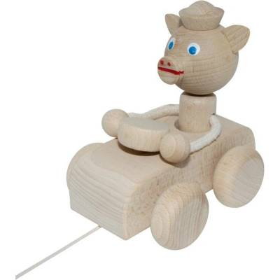 Miva tahací přírodní prasátko v autě