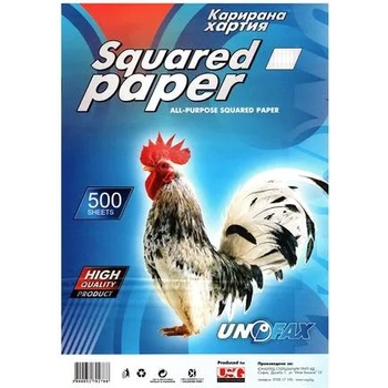 Image 1 of Unofax Карирана хартия, A4, вестникарска, 500 листа (911)