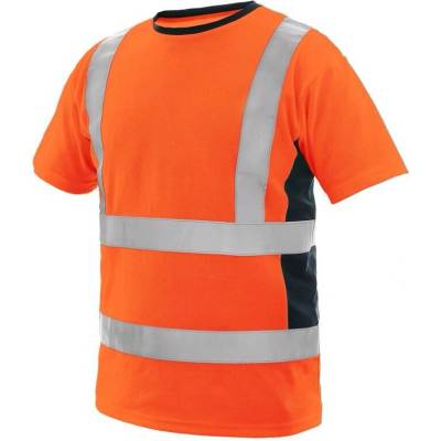Tričko CXS EXETER výstražné pánske oranžovo-modré L