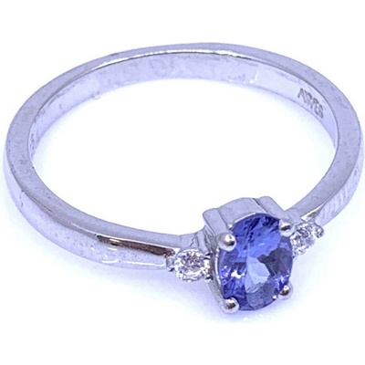Jan Kos jewellery Stříbrný prsten s Tanzanitem MHT 8156