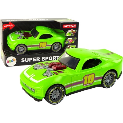 Lean Toys Športové auto svetelné a zvukové efekty zelené 1:14