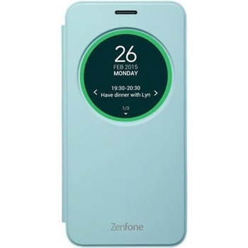 ASUS Калъф за Asus ZenFone 2 Laser, отваряем с прозорец, поликарбонатов, Asus View Flip ZE500KL, син (ZE500KL/KGBLUE)