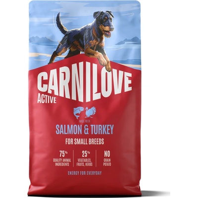 Carnilove Active Adult Small Breed lososové a krůtí 4 kg