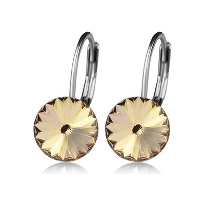 Nubis ocelové náušnice s krystaly Swarovski LIGHT SILK NBS08-LIS