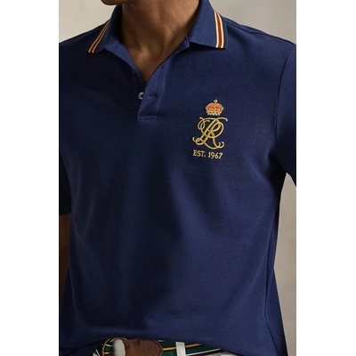 Памучна тениска с яка Polo Ralph Lauren (710B14507)