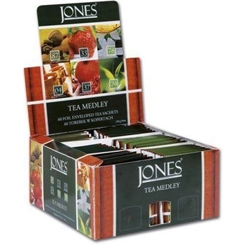Jones Tea Variace černých a zelených čajů 6 x 10 x 2 g