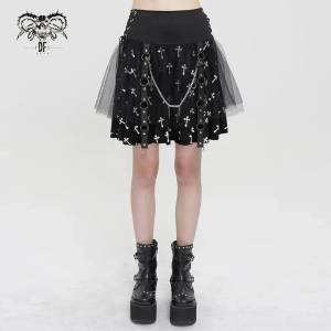 Devil fashion дамска пола devil fashion - sweet pandemonium - БЯЛ - skt15702