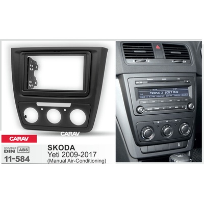 BULLTRONICS 11-584 RÁMEČEK AUTORÁDIA PRO ŠKODA YETI S MANUÁLNÍ KLIMATIZACÍ
