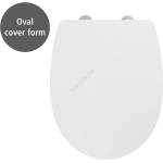 WENKO 24080800-WC Тоалетна седалка TAVOLA 36, 5x45 cm бяла с хромиран гланц (WE0669)