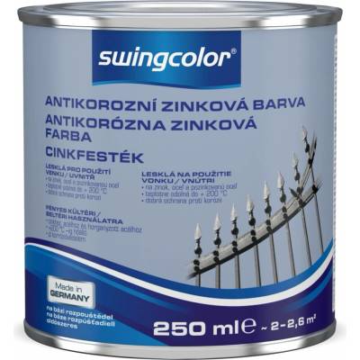 Swingcolor Zinková farba Antikorózny, lesklá, 250 ml, 6156 T0250 0
