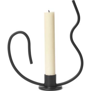 ferm LIVING Свещник за класическа свещ Valse нисък 18, 4 см (1104268158)