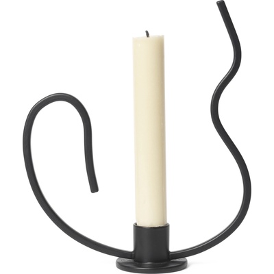 ferm LIVING Свещник за класическа свещ Valse нисък 18, 4 см (1104268158)