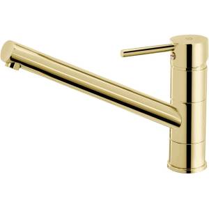 FDesign Едноръкохватков кухненски смесител FDesign Flusso, златист цвят (FD1-FLS-4-55)