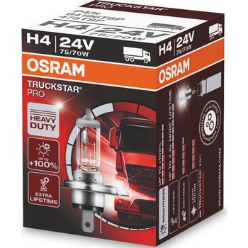 Image 1 of OSRAM TRUCKSTAR PRO H4 75/70W 24V (64196TSP)