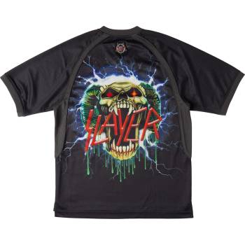 DC мъжка тениска slayer - football jersey - ЧЕРЕН- dc - adykt03225-kvj0