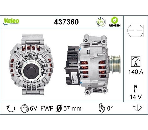 Alternátor VALEO 437360