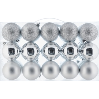 LIVARNO home Ozdoby na vánoční stromek 30dílná sada stříbrná – Zboží Dáma LIVARNO home Ozdoby na vánoční stromek 30dílná sada stříbrná – Zboží Dáma