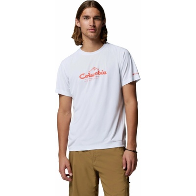 Columbia pánské triko Zero Rules Light SS Graphic Crew bílá