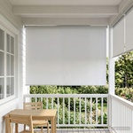 vidaXL Щора за открито с UV защита Бяло 100 x 230 см (Ш x В) Полиестер (42041246)