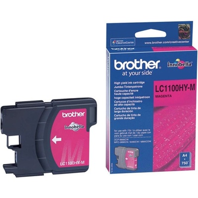 Brother LC-1100 ink cartridge magenta high capacity 16ml 750 (LC1100HYM)