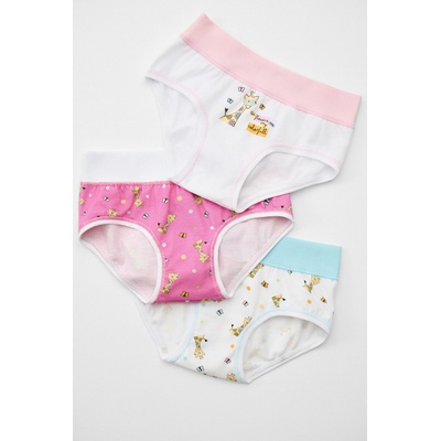 Jadea 3PACK бикини за момичета Giraffa памучни (3p_821_kal)