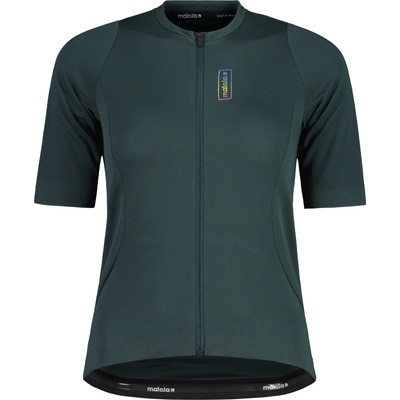 Maloja Дамска фланелка с къс ръкав за колоездене Maloja Women's RigiM. 1/2 Cycling jersey - Mountain Pine - размер XS (156-3048-0211)