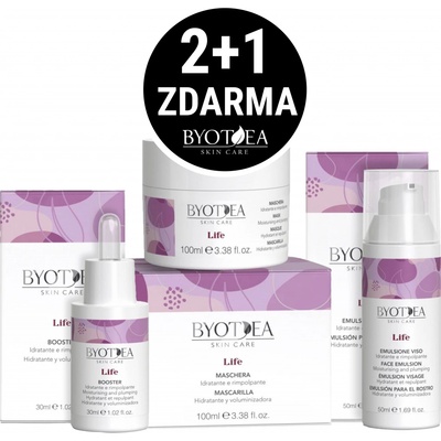 Byotea Life pleťové emulze 50 ml + pleťová maska 100 ml + pleťový booster 30 ml dárková sada – Hledejceny.cz