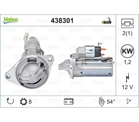 VALEO Startér 438301