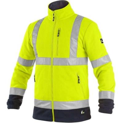 CXS Výstražná mikina HI-VIS PRESTON Fleece Žluto-modrá