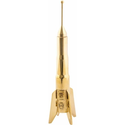Seletti Svietnik na konickú sviečku COSMIC DINER LUNAR 24 cm, mosadz