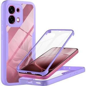 Techsuit Калъф за Oppo A6 Pro 4G / A6 Pro 5G - ColorVerse 360 Series + протектор - Techsuit - Лилав