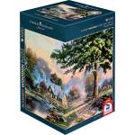Schmidt Spiele Дървен пъзел Schmidt от 1000 части - По-прости времена (59797)