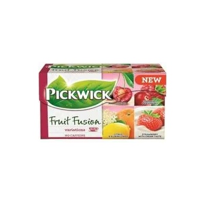 PICKWICK Fruit Fusion višeň jahody se smetanou citrus bezový 20 x 2 g