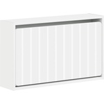 vidaXL Стенно шкафче за обувки ZWOLLE 71 x 17 x 43 см Бяло (896405)