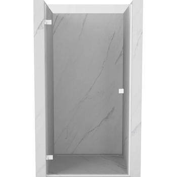 Mexen Lunar-B лява отваряема душ кабина 95 см, прозрачна, бяла - 832-095-000-20-00-L (832-095-000-20-00-L)