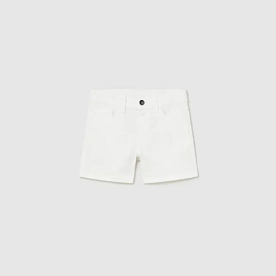 Mayoral Къси панталони 5 джоба памук в бяло за бебе момче Mayoral