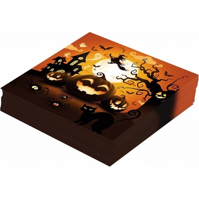 Guirca Servítky Halloween Tekvice 33x33cm 20ks