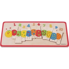 Beleduc vkládací puzzle Počítací housenka