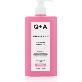 Q+A Sprchový olej s vitamínom A C a E 250 ml